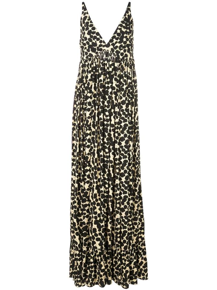 Proenza Schouler Painted Dot Maxi Dress - Black