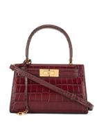 Tory Burch Lee Radziwill Embossed Petite Satchel - Red