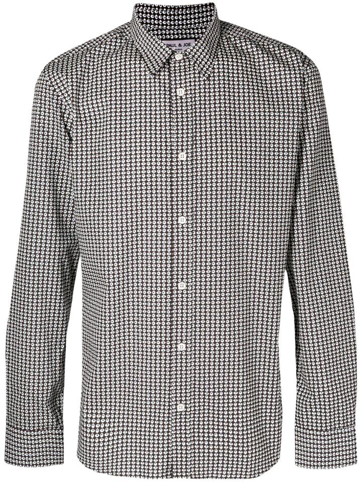 Paul & Joe Printed Poplin Shirt - Brown