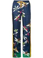 F.r.s For Restless Sleepers Printed Straight-leg Trousers - Blue