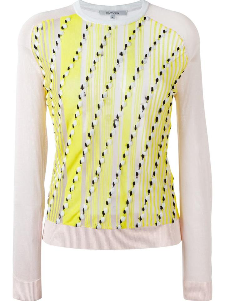 Carven Knitted Sheer Top