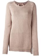 No21 Knitted Sweater, Women's, Size: 38, Nude/neutrals, Cotton