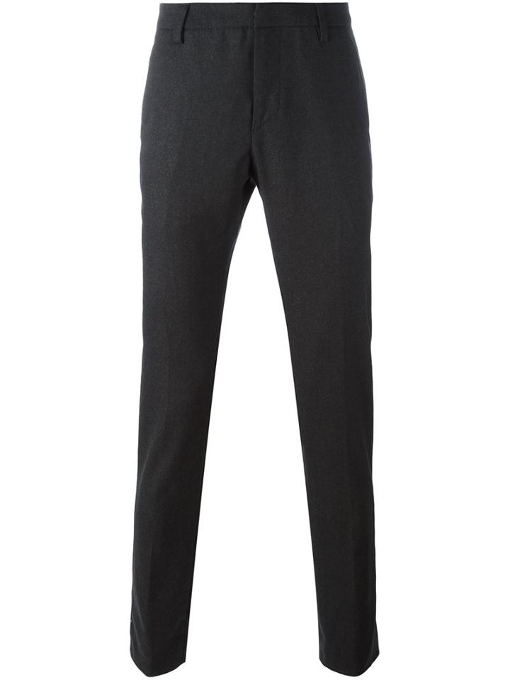 Dondup 'gaubert' Tapered Trousers, Men's, Size: 33, Grey, Cotton/spandex/elastane/virgin Wool
