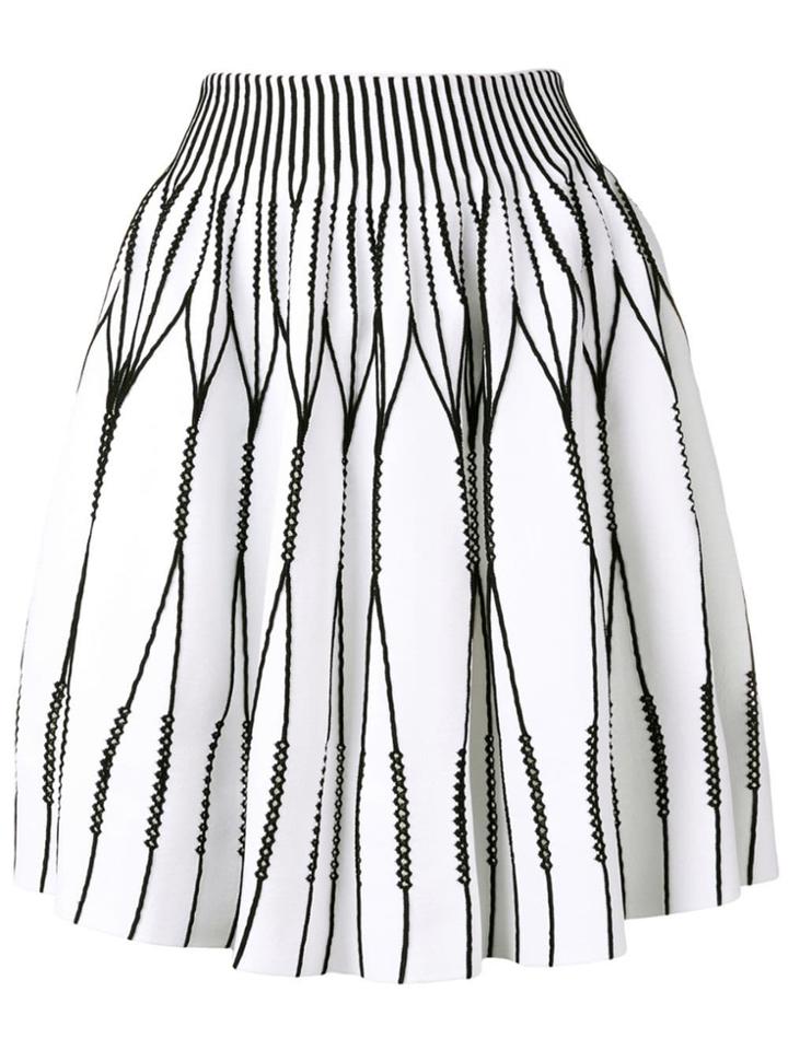Antonino Valenti Panelled Scuba Skirt - White