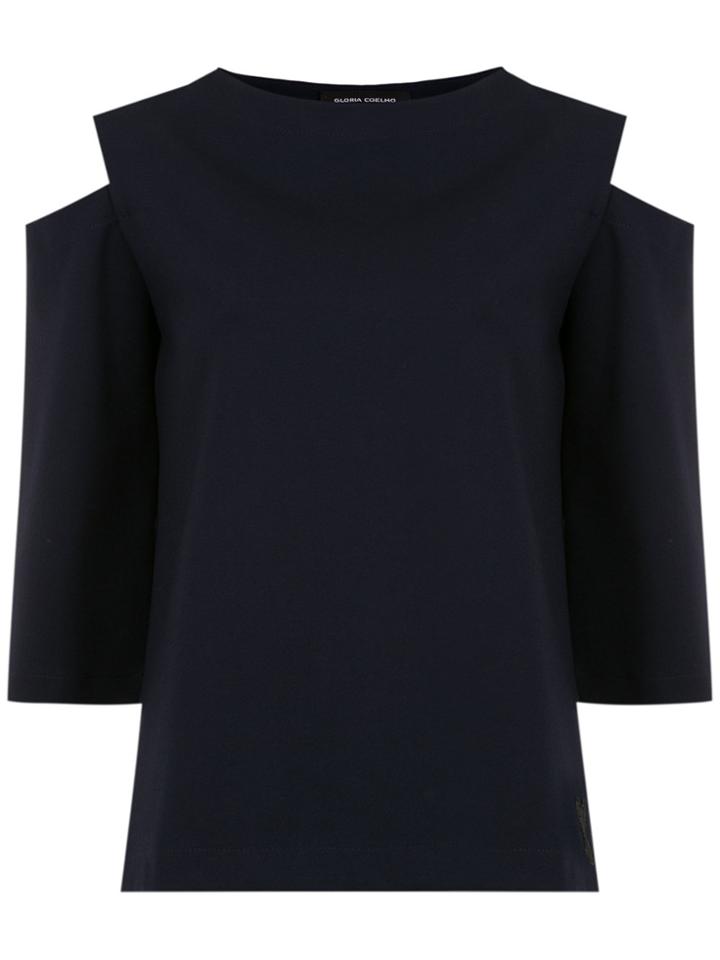 Gloria Coelho Pull Montaria Embroidered Blouse - Blue