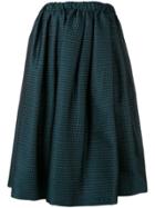 Comme Des Garçons Pleated Full Midi Skirt - Green