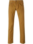 Etro Slim-fit Trousers, Men's, Size: 31, Brown, Cotton/spandex/elastane