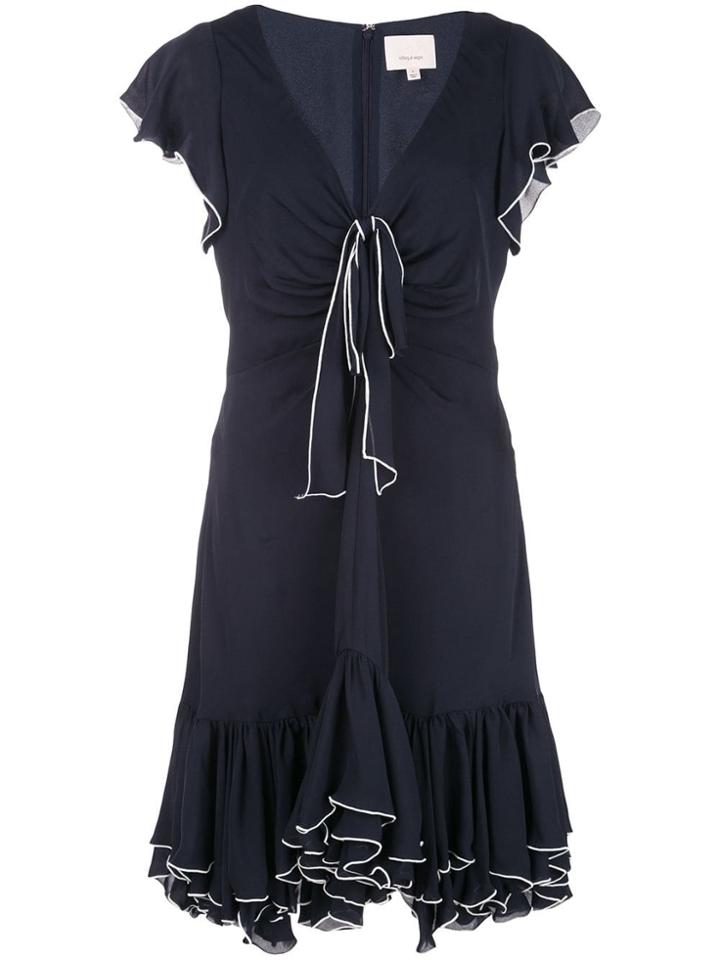 Cinq A Sept Ruffled Hem Dress - Blue