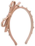 Red Valentino Red(v) Stud Embellished Hairband - Neutrals