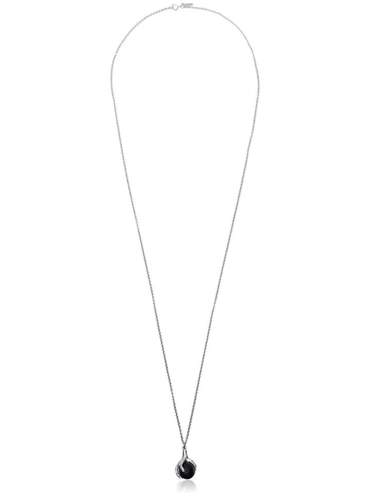 Maria Nilsdotter Metallic Claw Necklace With Black Pearl