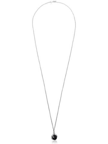 Maria Nilsdotter Metallic Claw Necklace With Black Pearl