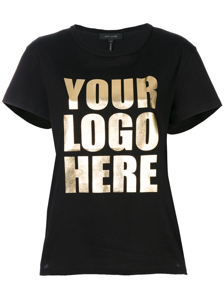 Marc Jacobs Your Logo Here T-shirt - Black