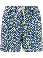 Mc2 Saint Barth Micro Duck Print Swim Shorts - Blue