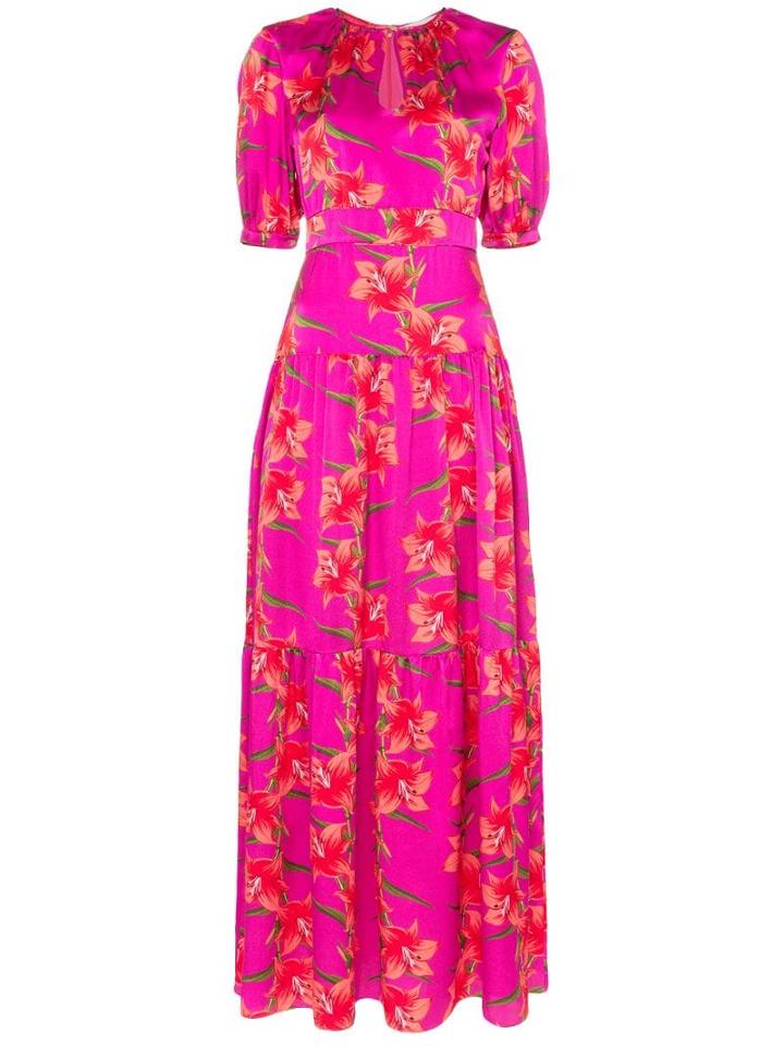 Borgo De Nor Alma Floral Print Maxi Dress - Pink