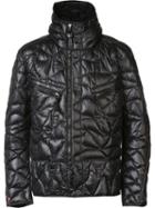 Kru Quilted Hooded Jacket, Men's, Size: Large, Black, Polyester/feather Down