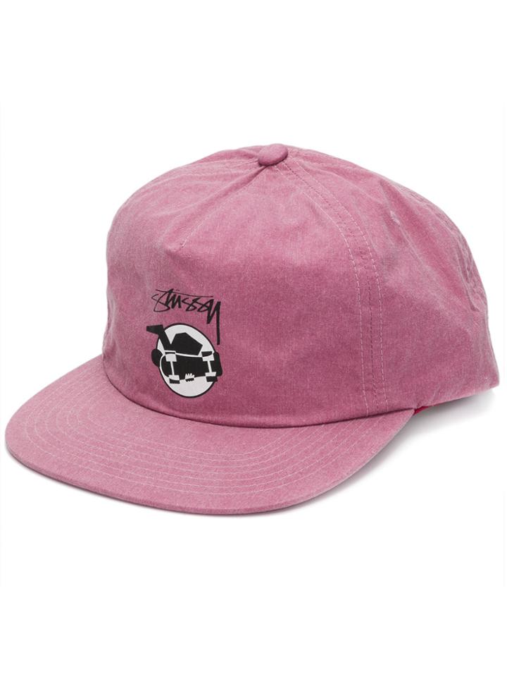Stussy Printed Baseball Cap - Pink & Purple