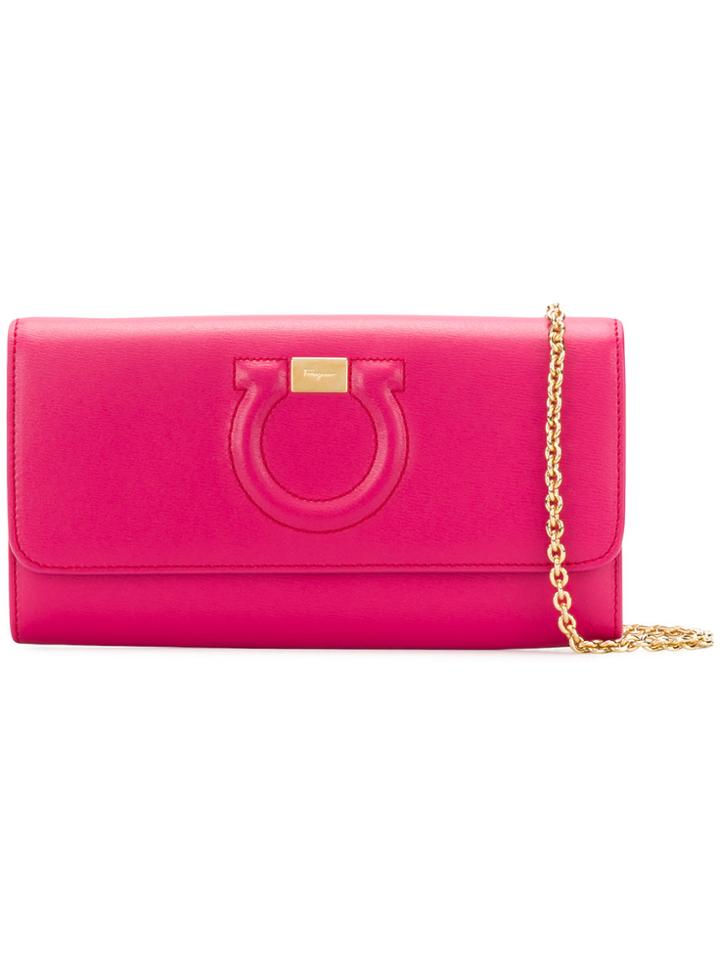 Salvatore Ferragamo Wallet On Chain - Pink & Purple