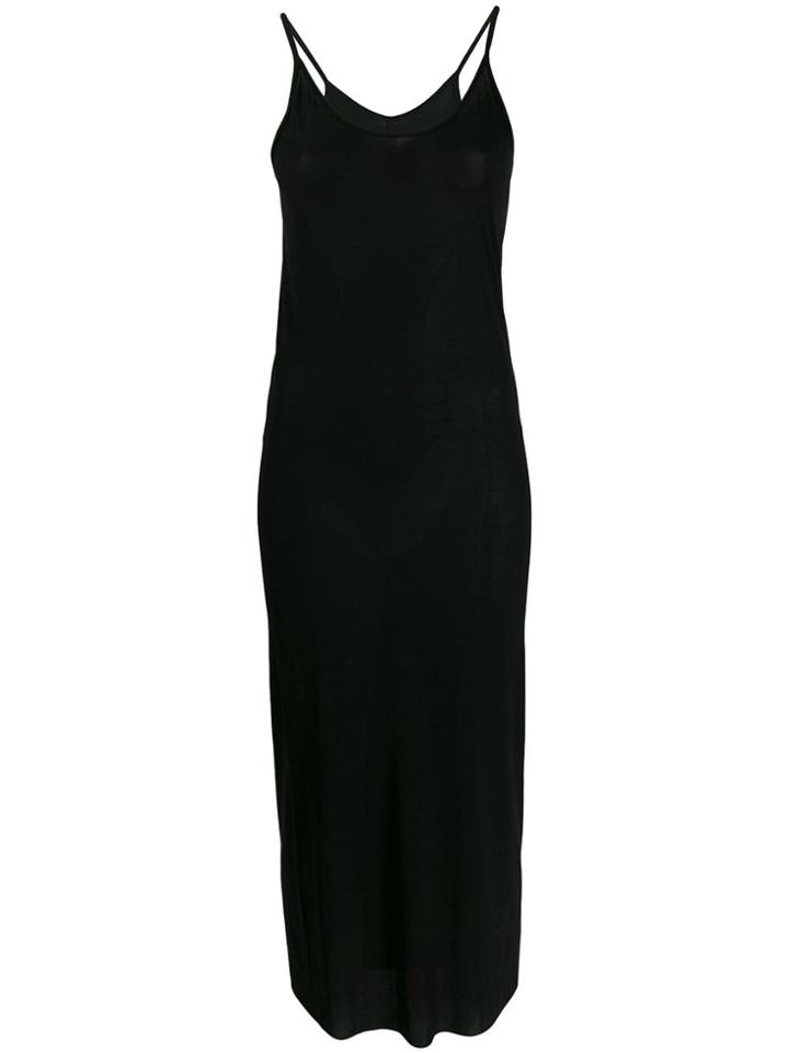 Rick Owens Lilies Jersey Midi Dress - Black