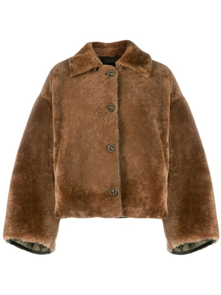 Yves Salomon Army Reversible Puffer Jacket - Brown