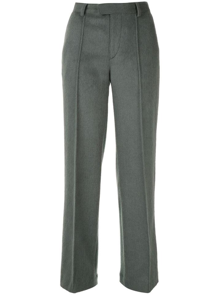 Undercover Furry Wide Leg Trousers - Green