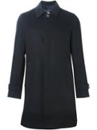 Herno Classic Coat, Men's, Size: 46, Blue, Cashmere/cupro
