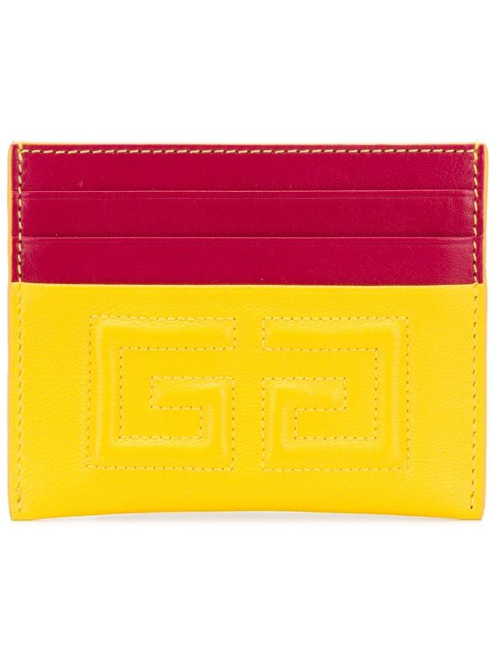 Givenchy Logo Emblem Cardholder - Yellow & Orange