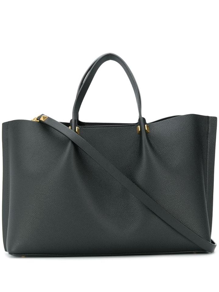 Valentino Valentino Garavani V Logo Escape Shopper - Black