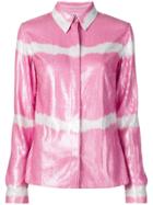 Msgm Pink Sequin Shirt