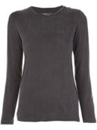 Majestic Filatures Round Neck Jersey, Women's, Size: 1, Grey, Spandex/elastane/cupro