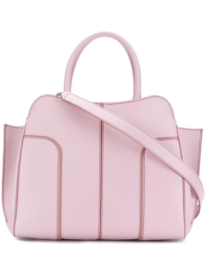 Tod's Sella Large Tote - Pink & Purple