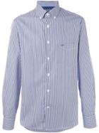 Paul & Shark Striped Shirt, Men's, Size: 43, Blue, Cotton