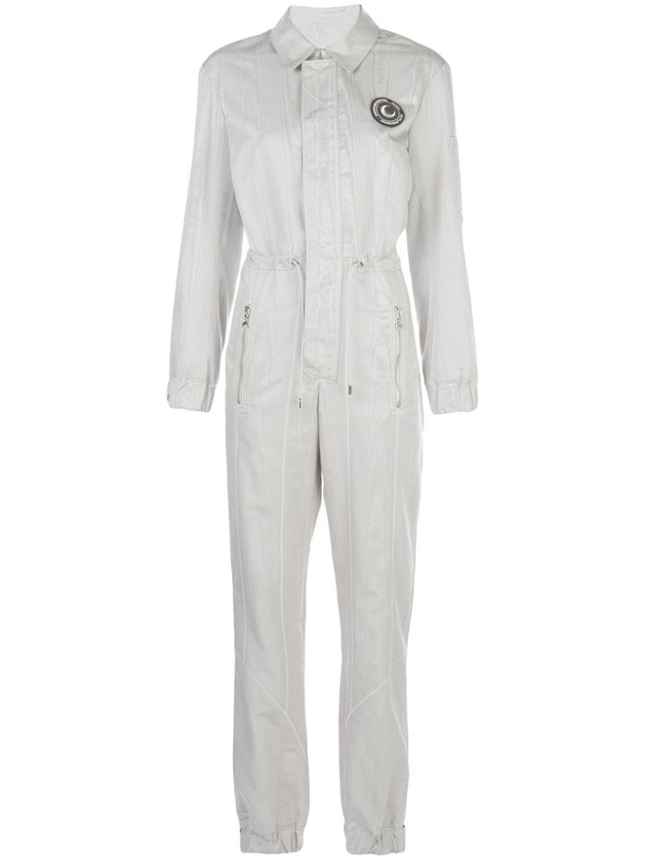 Marine Serre Drawstring Waist Jumpsuit - Silver