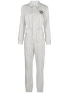 Marine Serre Drawstring Waist Jumpsuit - Silver