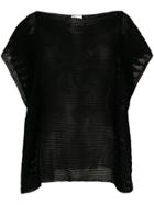 Red Valentino Knit Top - Black