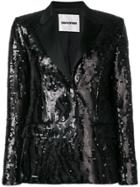 Each X Other Sequin Tuxedo Jacket - Black
