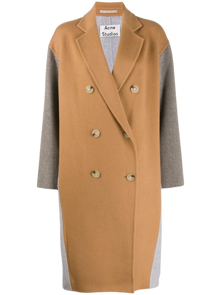 Acne Studios Double-breasted Wedge Coat - Grey