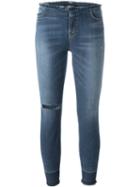 J Brand Raw Edge Skinny Jeans, Women's, Size: 28, Blue, Cotton/lyocell/spandex/elastane