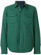 Aspesi Checked Padded Shirt Jacket - Green