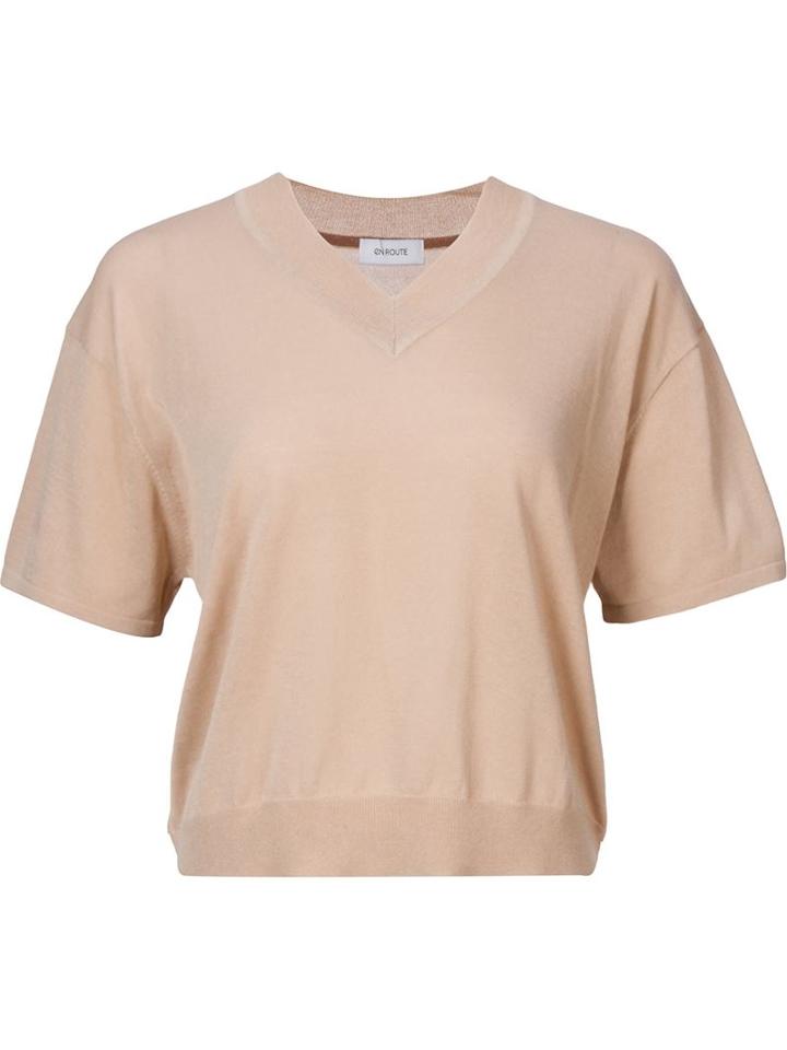 En Route V-neck Knit Top