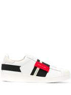 Moa Master Of Arts Contrasting Strap Sneakers - White
