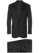 Brioni Striped Formal Suit - Black