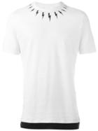 Neil Barrett Lightning Bolt Print T-shirt, Men's, Size: Xs, White, Cotton