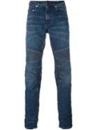 Neil Barrett Biker Style Jeans, Men's, Size: 34, Blue, Cotton/spandex/elastane