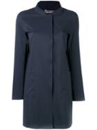 Herno - Single-breasted Coat - Women - Polyamide - 42, Blue, Polyamide