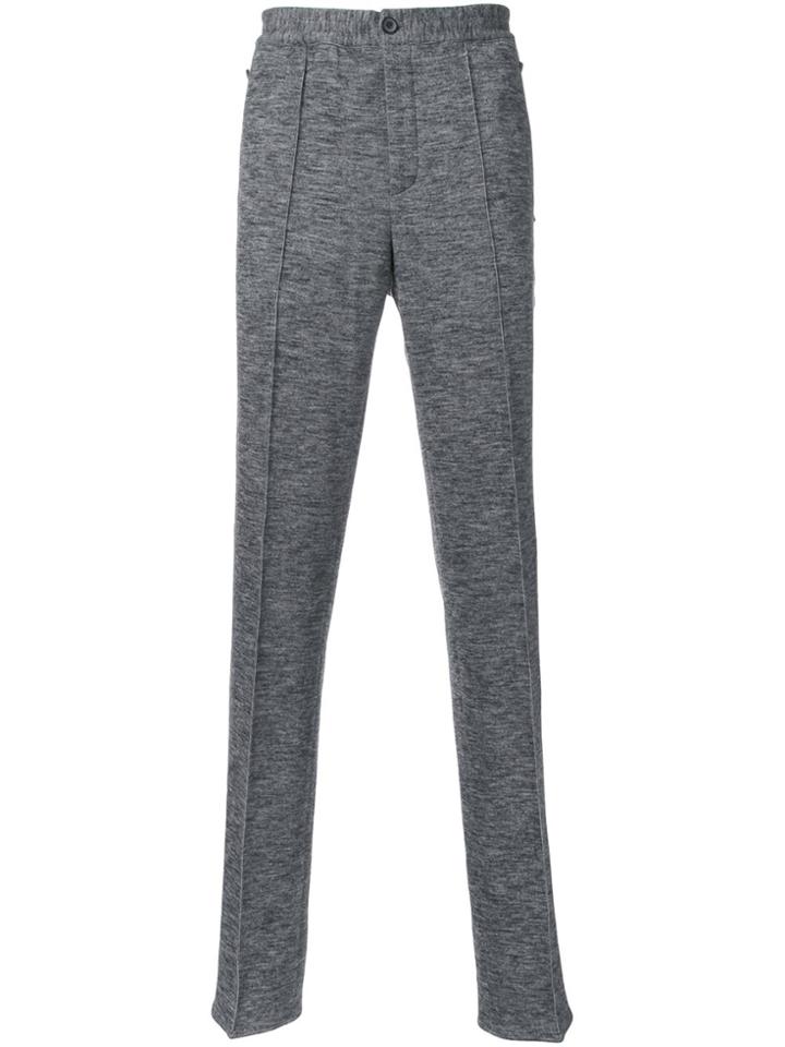 Lanvin Elasticated Straight Leg Trousers - Grey
