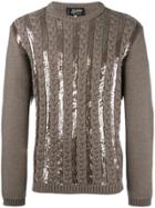 Jean Paul Gaultier Vintage Sequined Knitted Jumper - Brown