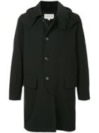 Tomorrowland Hooded Single Breasted Coat - Black
