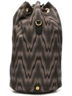 Mismo Patterned Backpack - Brown