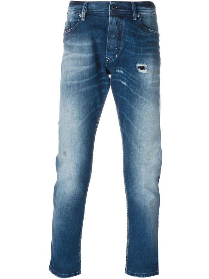 Diesel Tepphar Jeans, Men's, Size: 33, Blue, Cotton/spandex/elastane