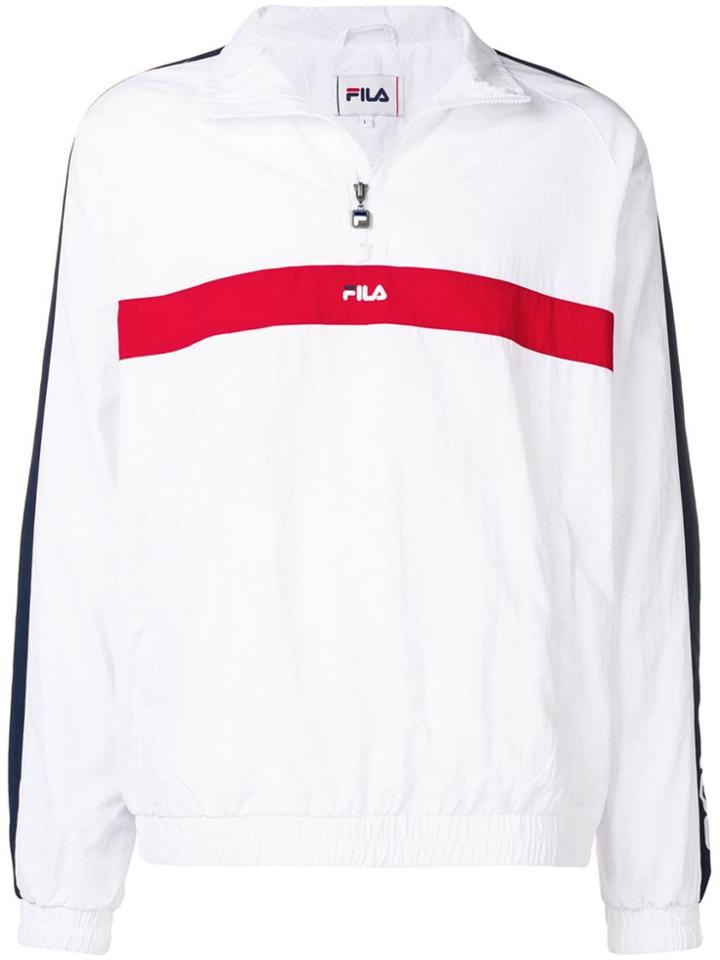 Fila Logo Zipped Jacket - White